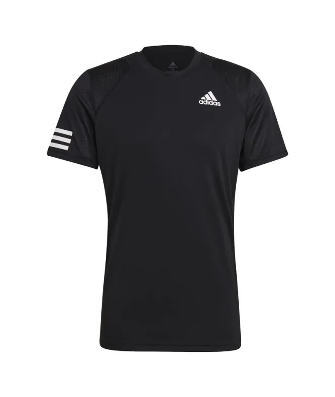 Camiseta adidas Club Tennis 3 bandas M Black