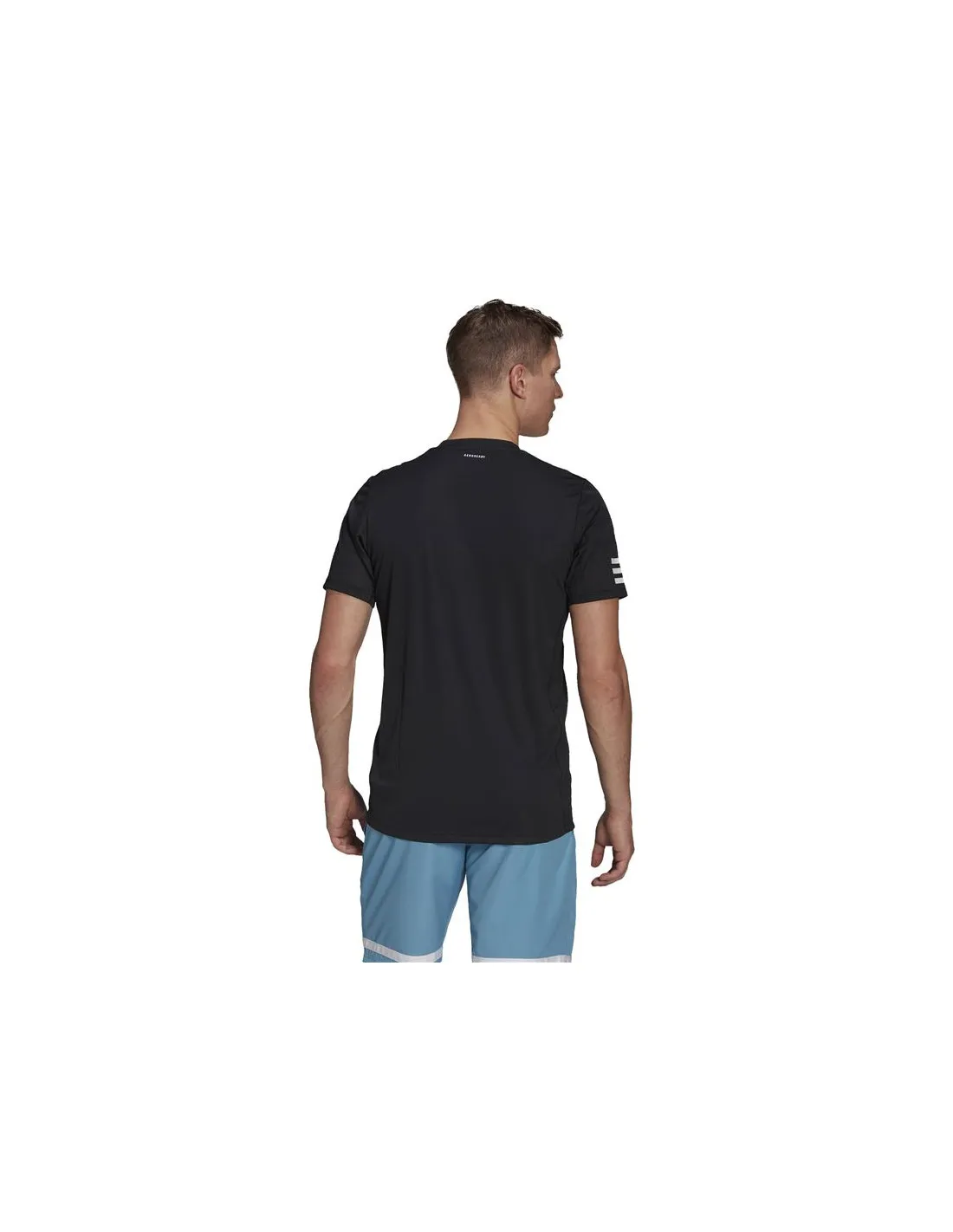 Camiseta adidas Club Tennis 3 bandas M Black