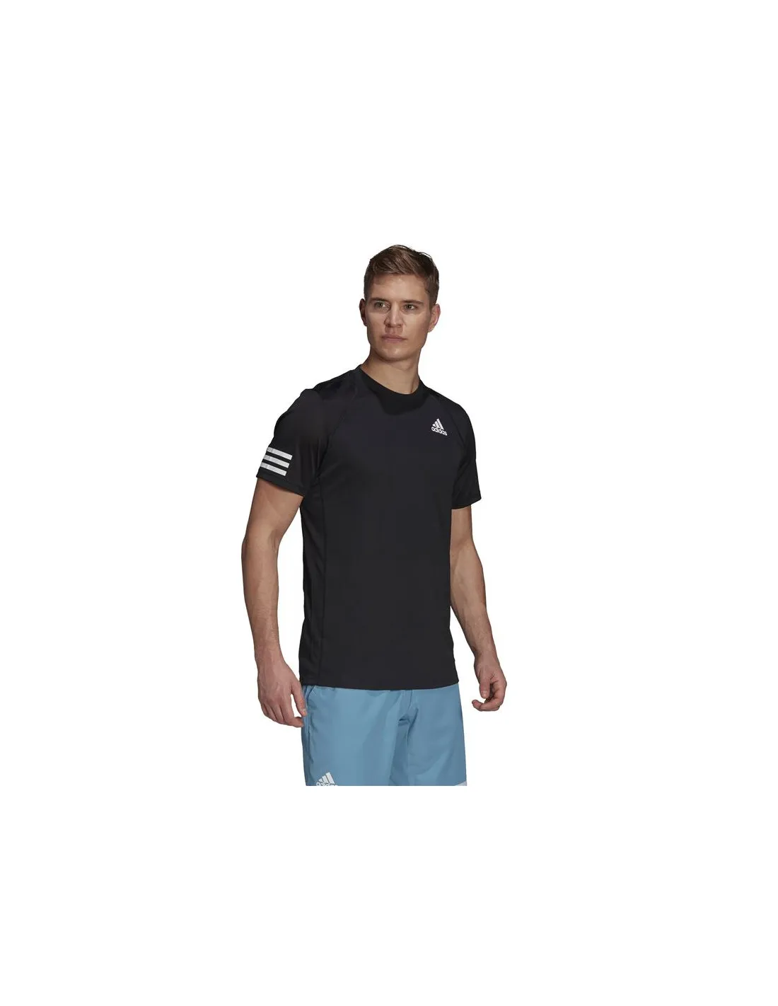 Camiseta adidas Club Tennis 3 bandas M Black