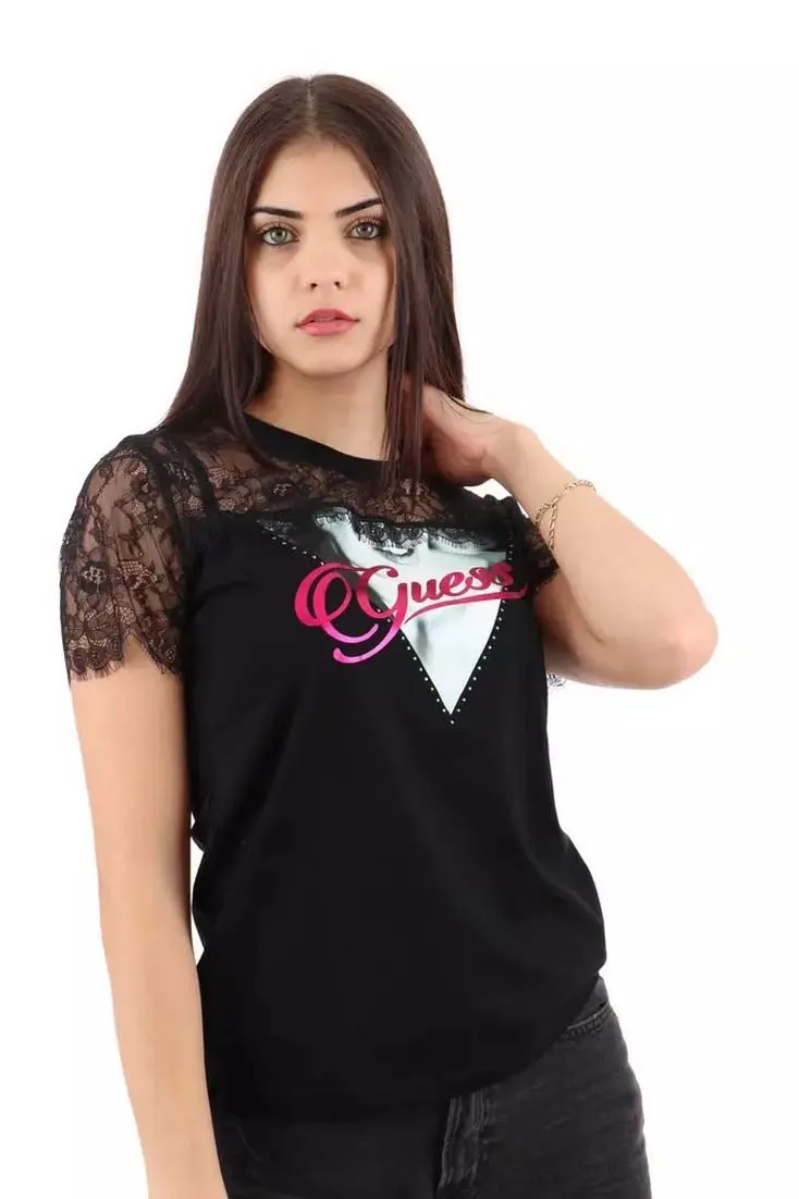 Camiseta apa para mujer de Guess Jeans – W4RI50I3Z14