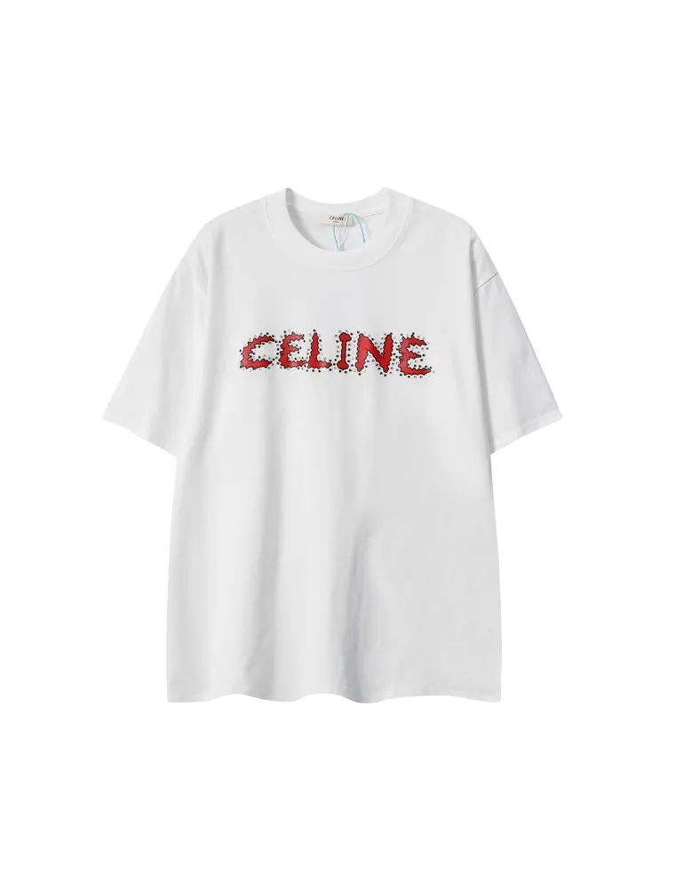 Camiseta Celine Rhinestone