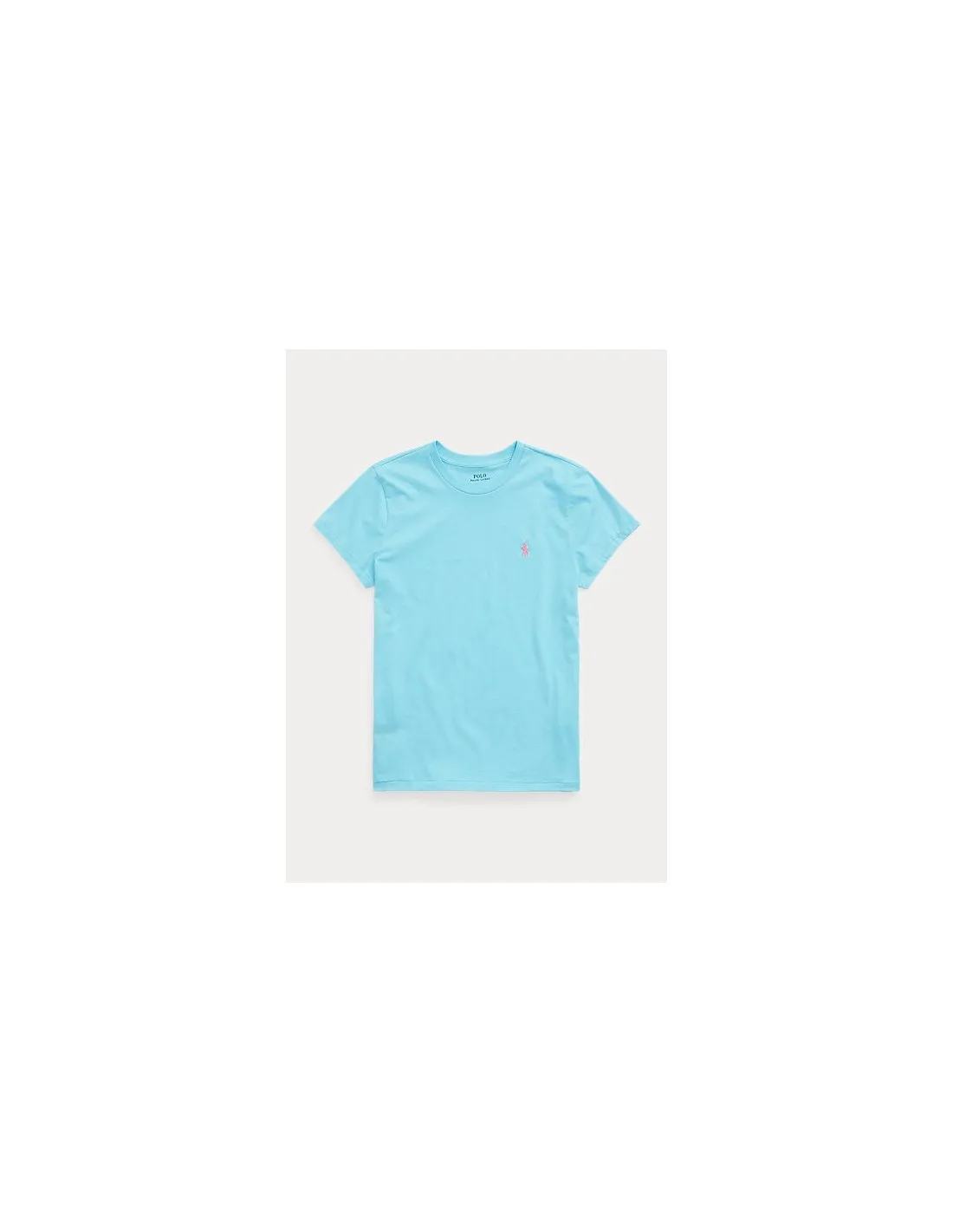 Camiseta de Algodón Turquesa