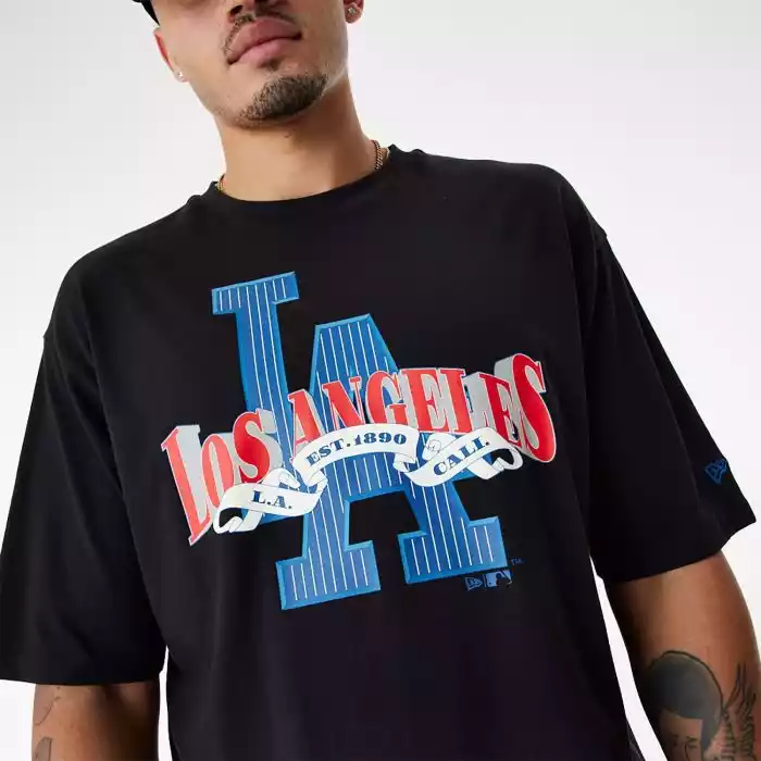 Camiseta New Era Mlb Arch Graphic Os Tee Dodgers 60424369