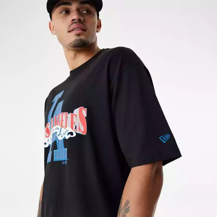 Camiseta New Era Mlb Arch Graphic Os Tee Dodgers 60424369