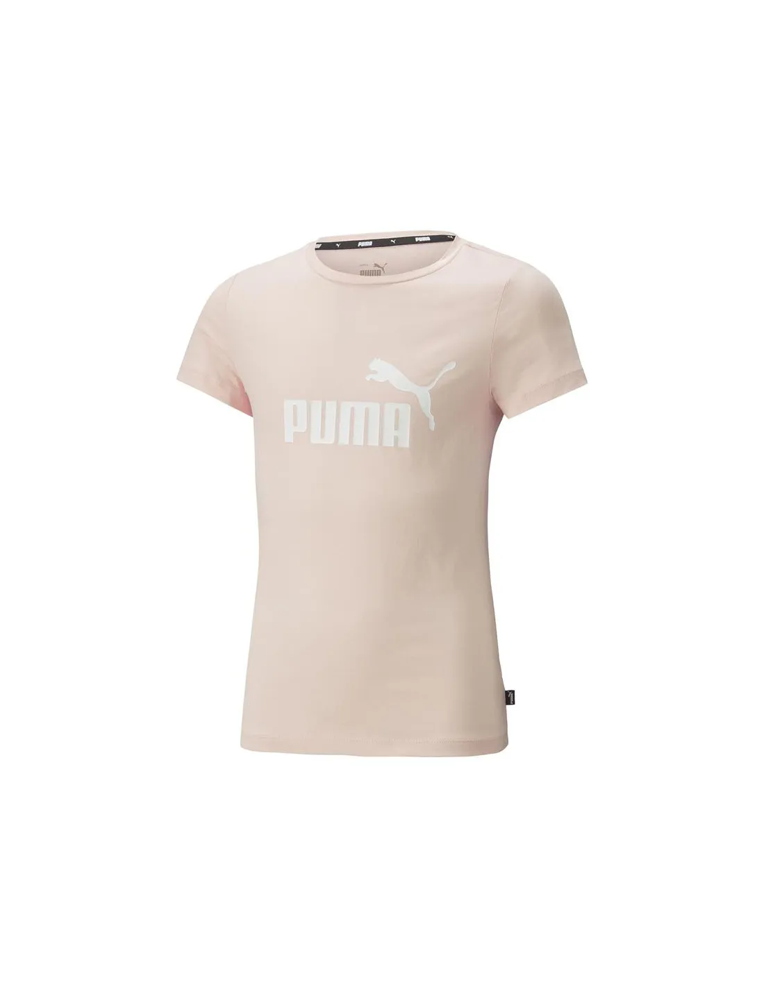Camiseta Puma Ess Logo Niña Rosa