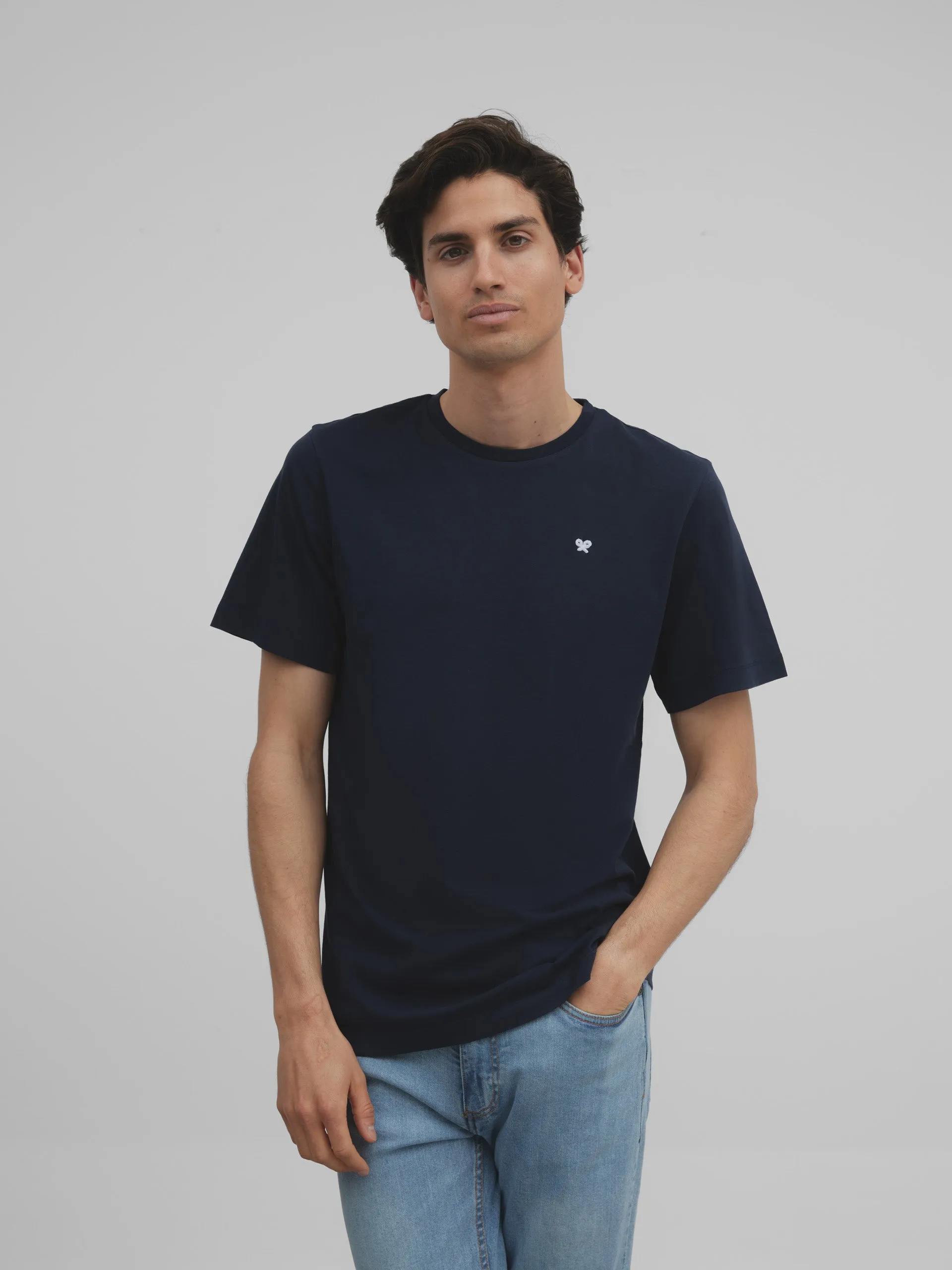 Camiseta surf and chill azul marino