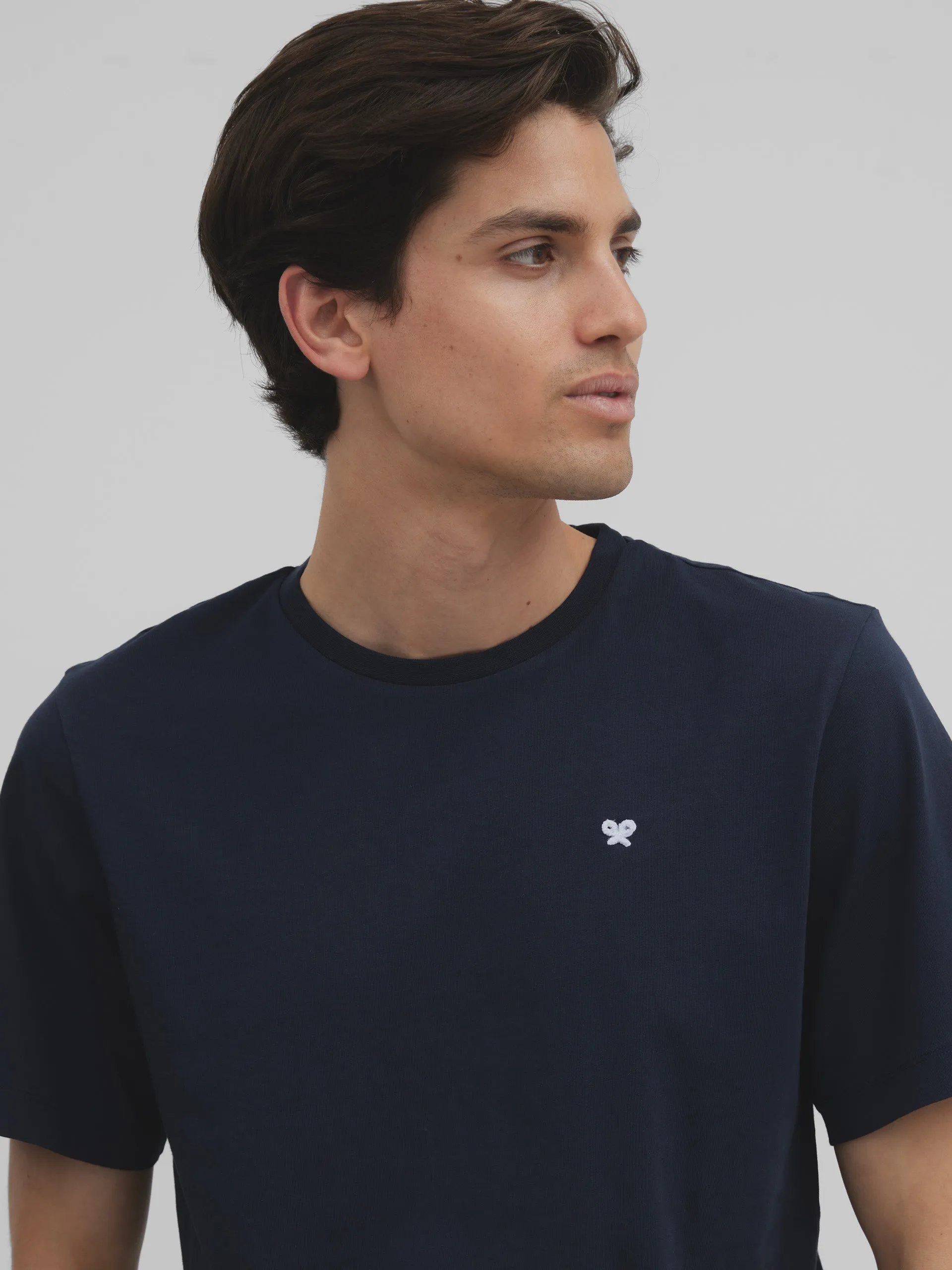 Camiseta surf and chill azul marino