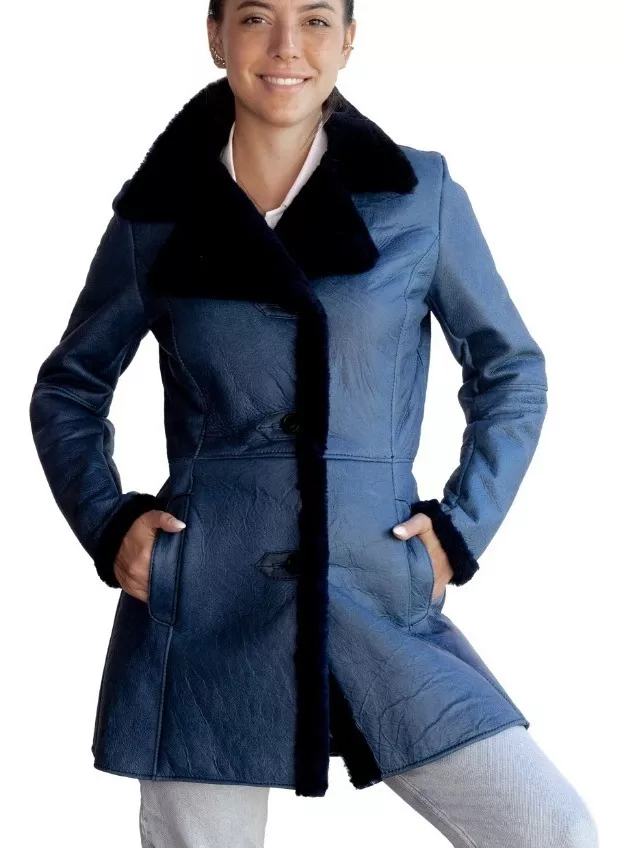 CAMPERA DE CUERO DE OVEJA DE MUJER  MODELO: SOL.H