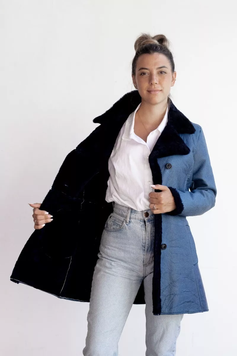 CAMPERA DE CUERO DE OVEJA DE MUJER  MODELO: SOL.H