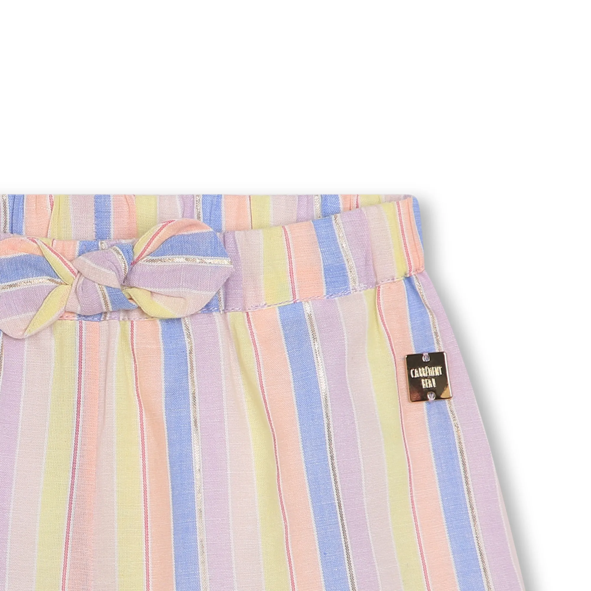 CARREMENT BEAU Pantalón de percal de algodón