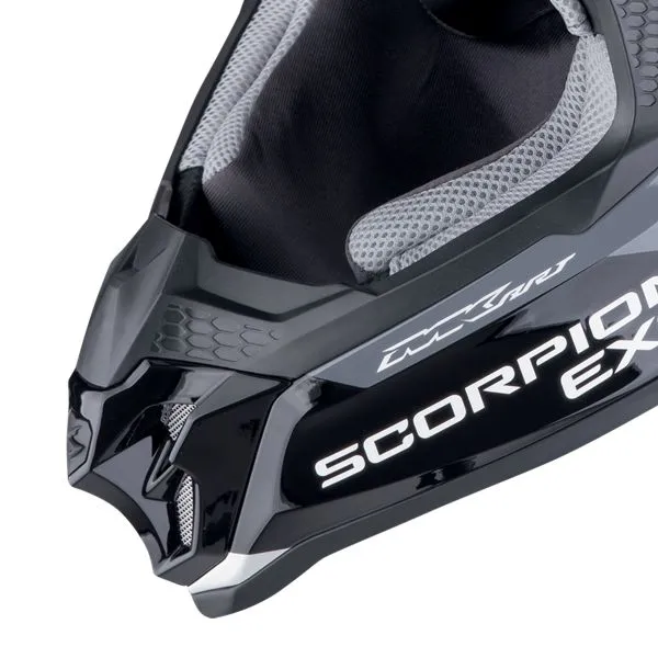 CASCO SCORPION VX16 EVO AIR ROD NEGRO AMARILLO FLUO 