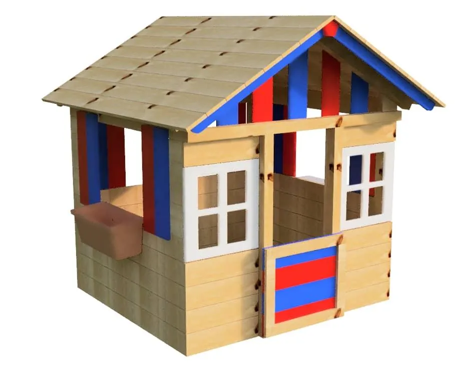 CASITA INFANTIL DE MADERA MASGAMES LOLLIPOP BICOLOR
