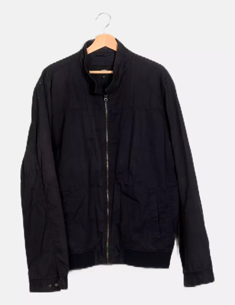 Celio Chaqueta azul cremallera