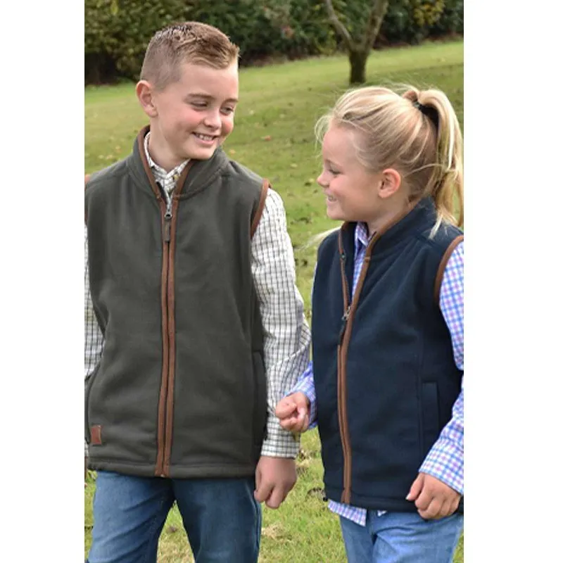 Chaleco polar Oxford Blue para niño y niña Green