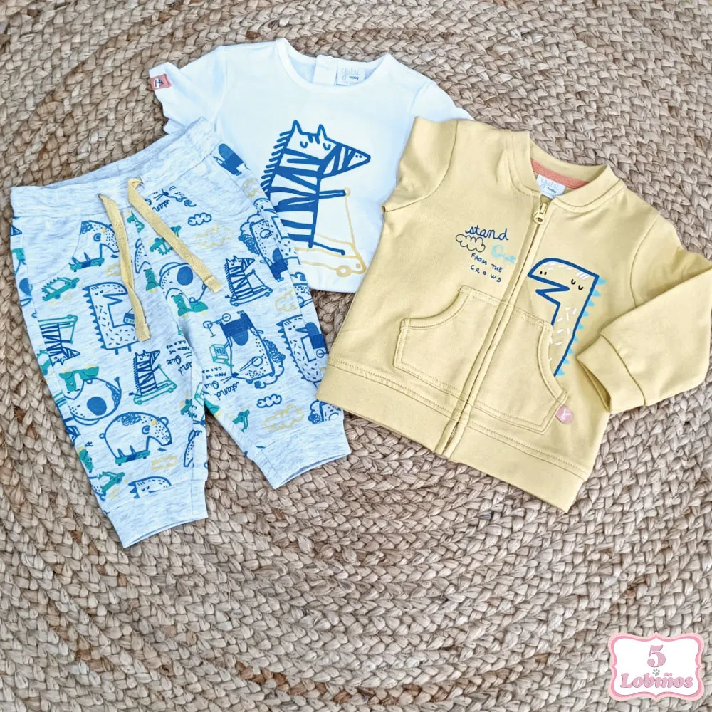 CHANDAL BEBÉ NIÑO ANIMALITOS