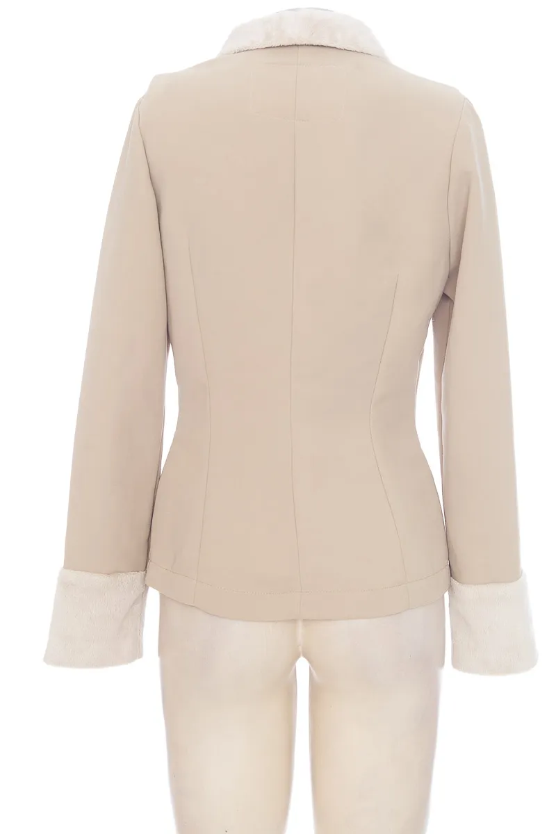 CHAQUETA / ABRIGO COLOR BEIGE  DAMARY EFE