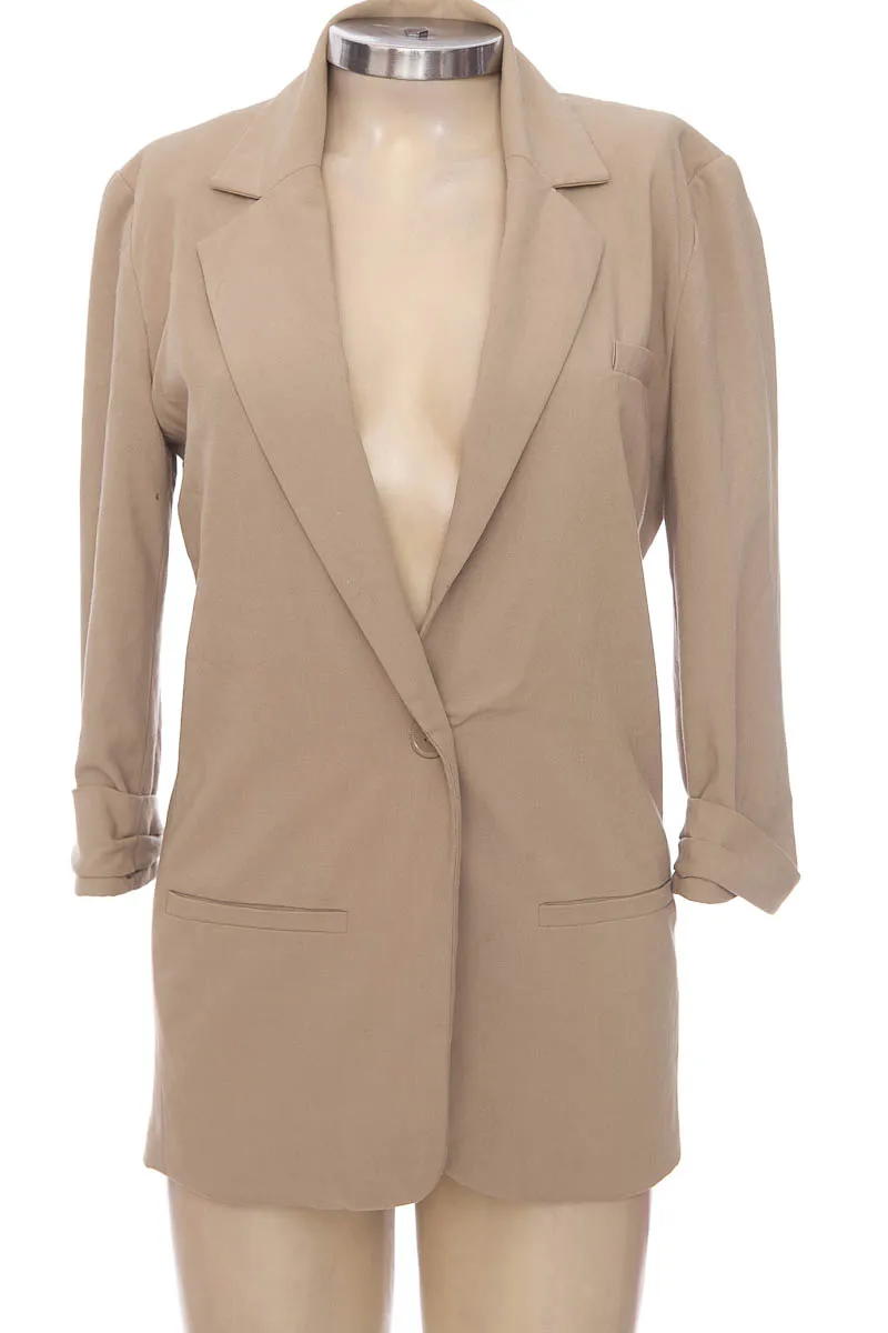 CHAQUETA / ABRIGO COLOR BEIGE  FOREVER 21