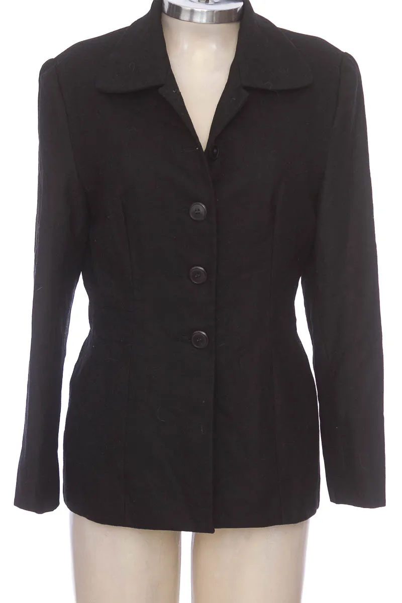 CHAQUETA / ABRIGO COLOR NEGRO  DISEñO FRANCES 