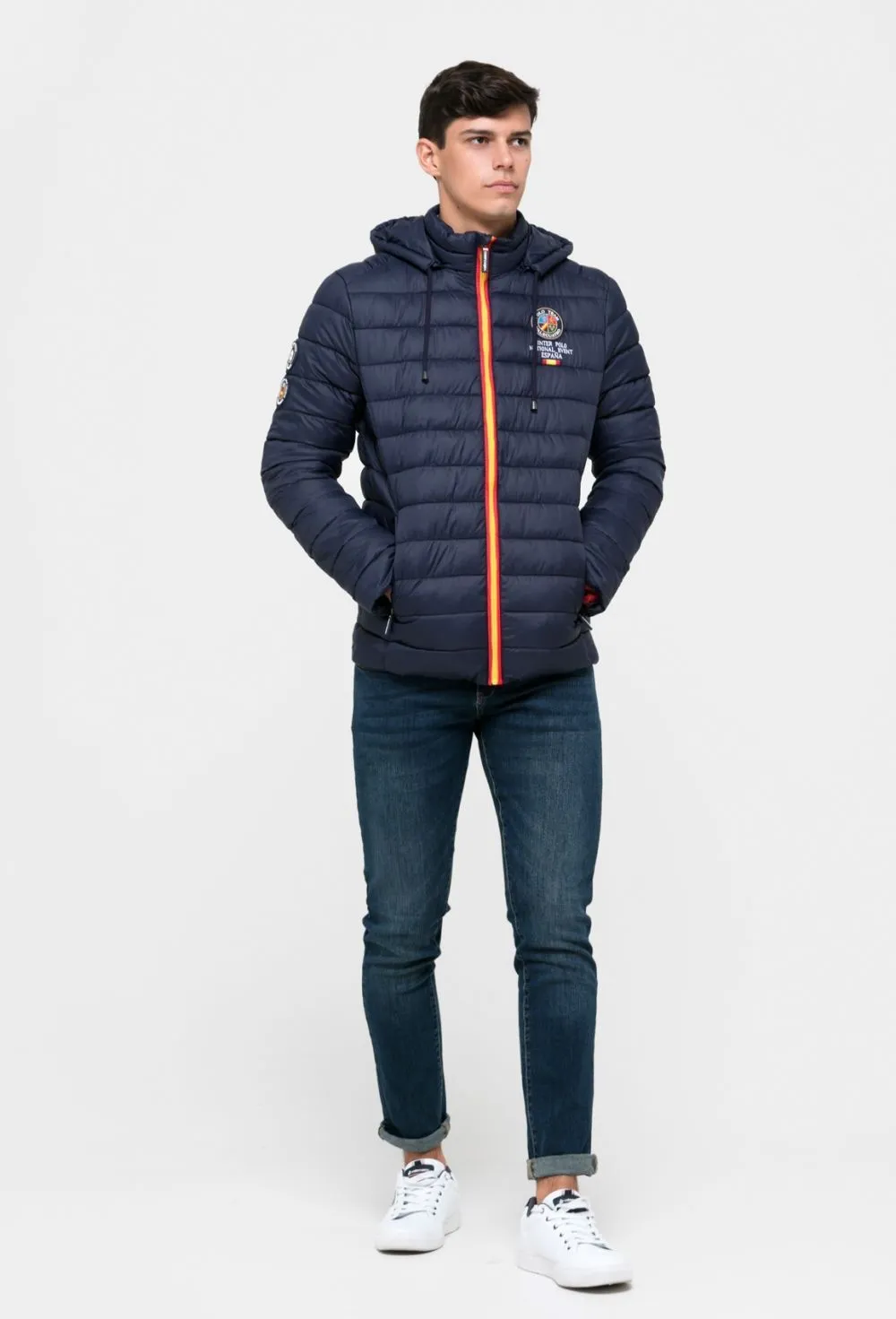 Chaqueta acolchada España azul marino