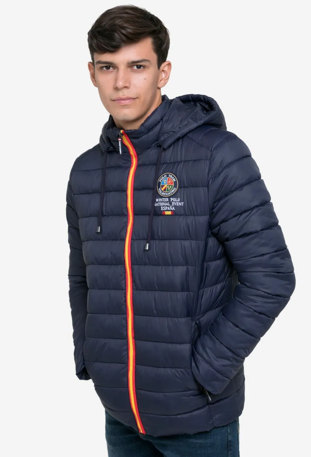 Chaqueta acolchada España azul marino