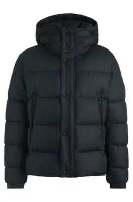 Chaqueta acolchada regular fit en tejido repelente al agua