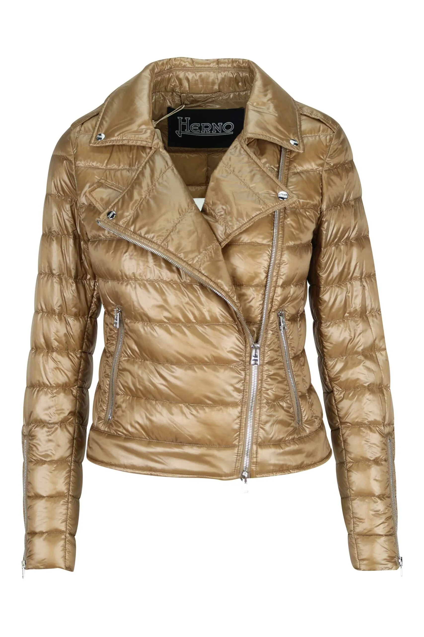 Chaqueta color camel de tejido