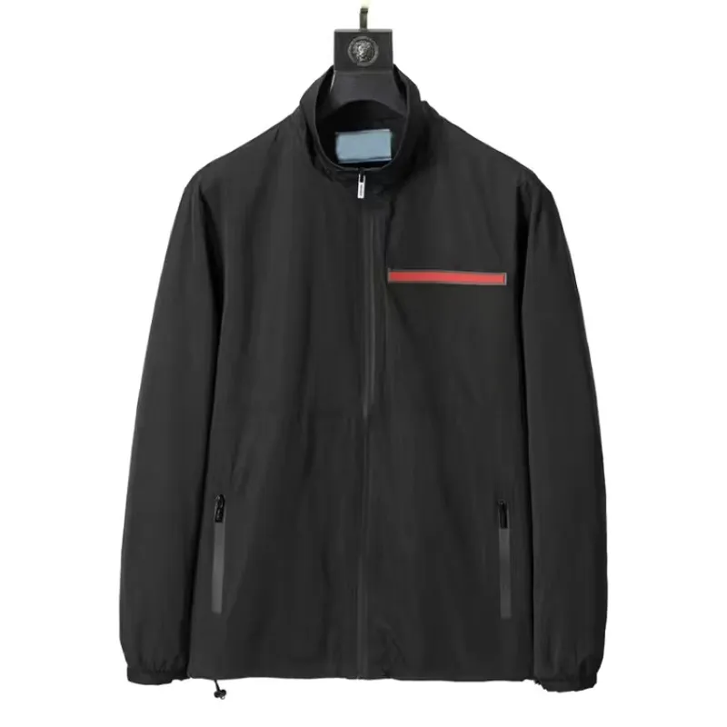 Chaqueta de abrigo para hombre, abrigo con letras estampadas con logotipo triangular, moda urbana de Hip Hop, abrigo deportivo i