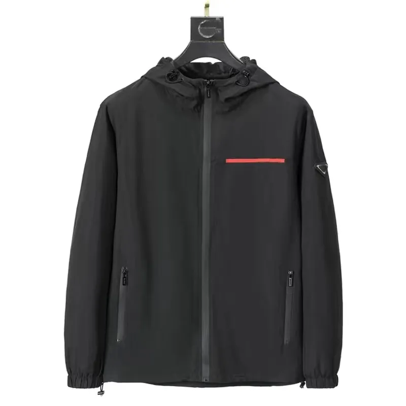 Chaqueta de abrigo para hombre, abrigo con letras estampadas con logotipo triangular, moda urbana de Hip Hop, abrigo deportivo i