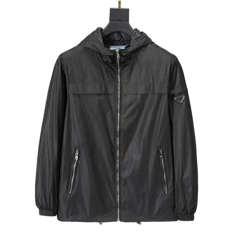 Chaqueta de abrigo para hombre, abrigo con letras estampadas con logotipo triangular, moda urbana de Hip Hop, abrigo deportivo i