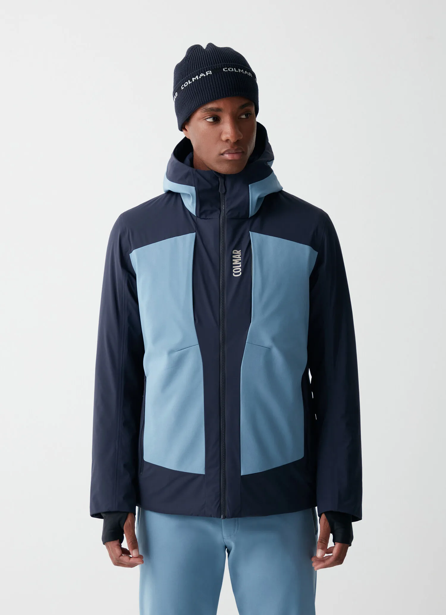 Chaqueta de esquí elástico con bolsillo trasero