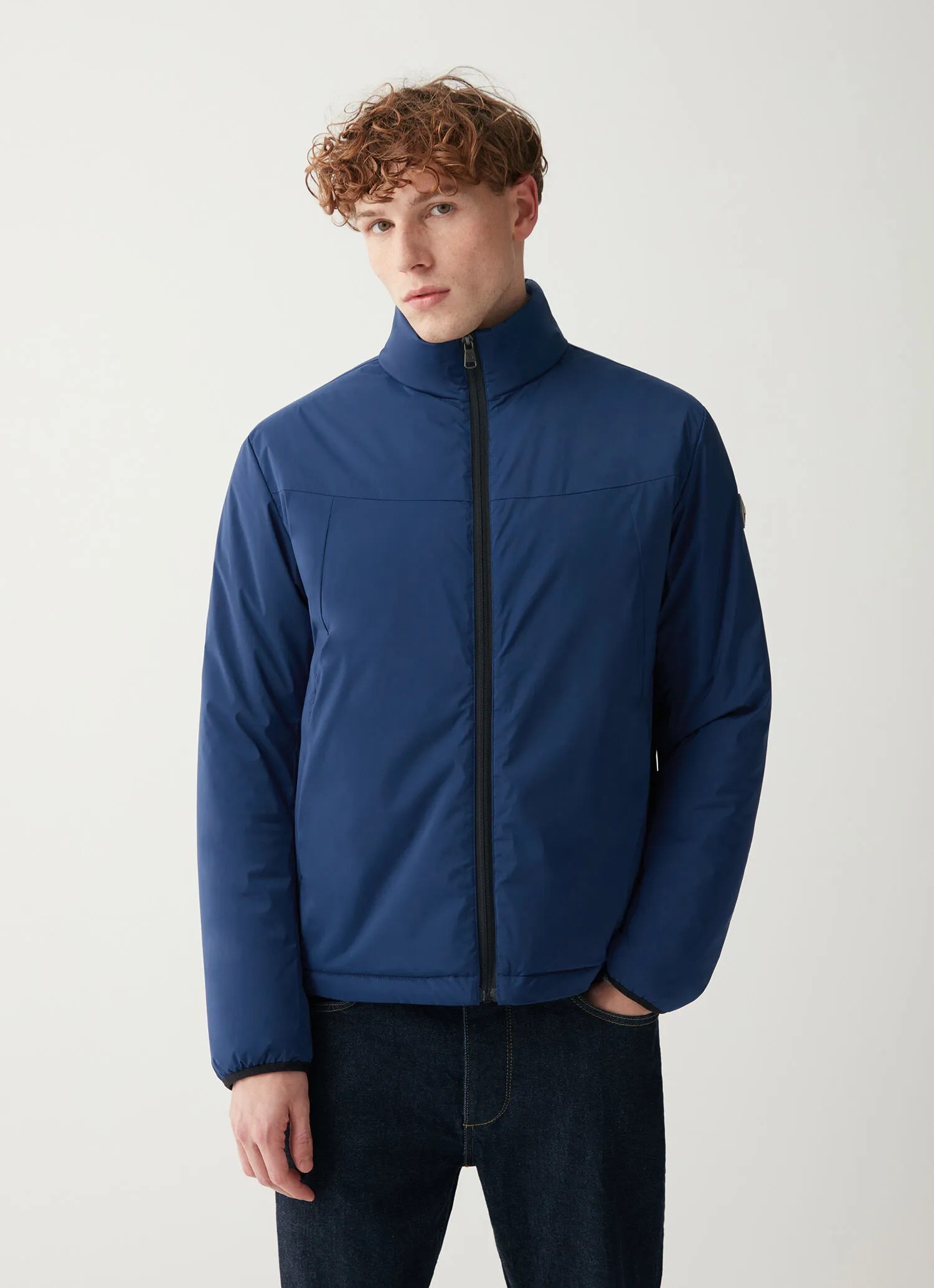 Chaqueta de guata de tejido elástico