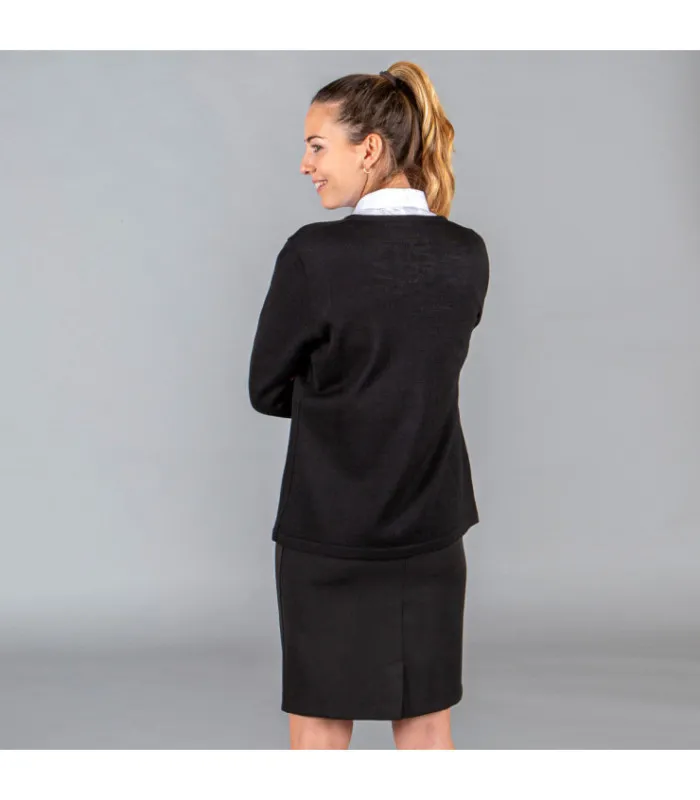 Chaqueta de hombre con cuello de canalé y cremallera en tejido de punto fino UNIFORMES GARY'S 103200