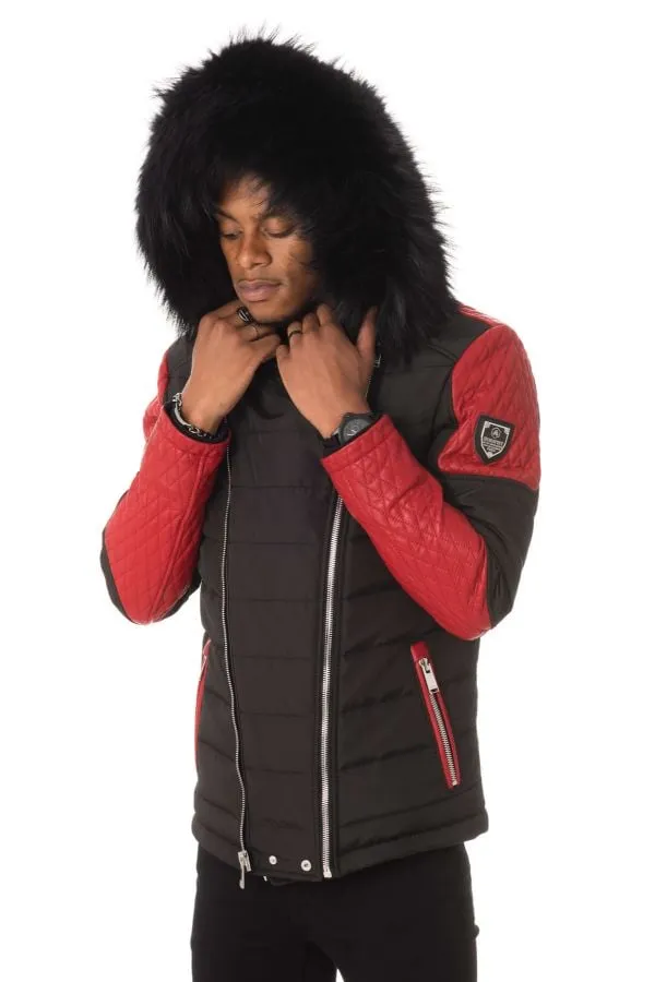 Chaqueta Hombre Horspist Carlton Noir/Rouge Col Noir 