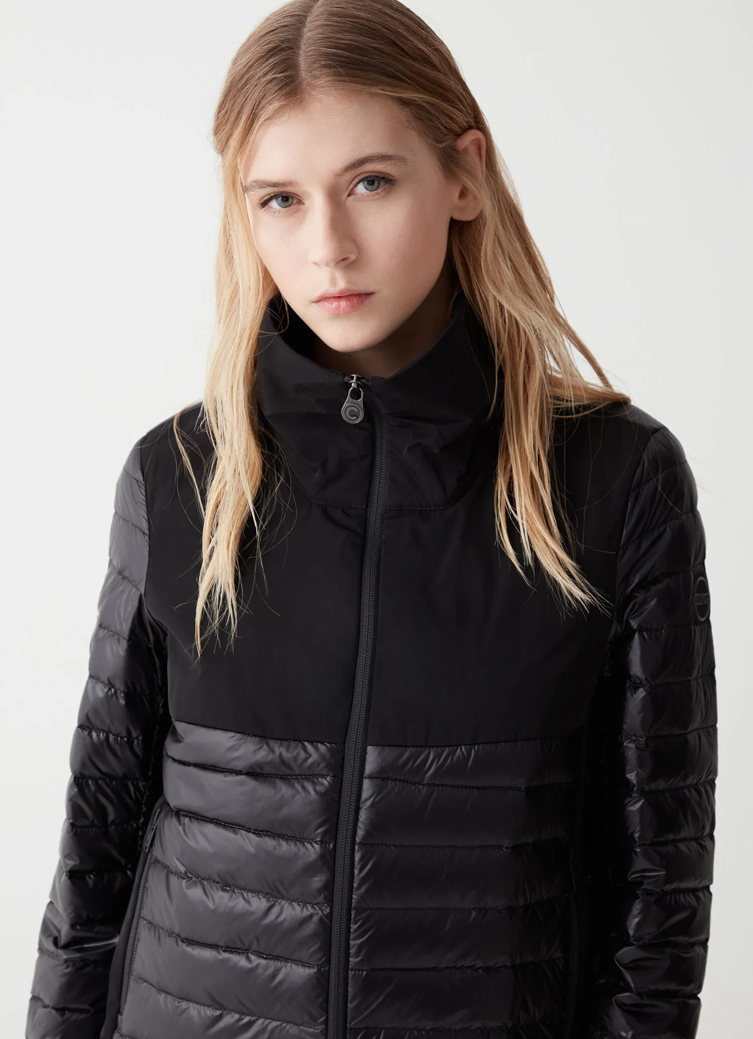 Chaqueta lisa en tejido reciclado