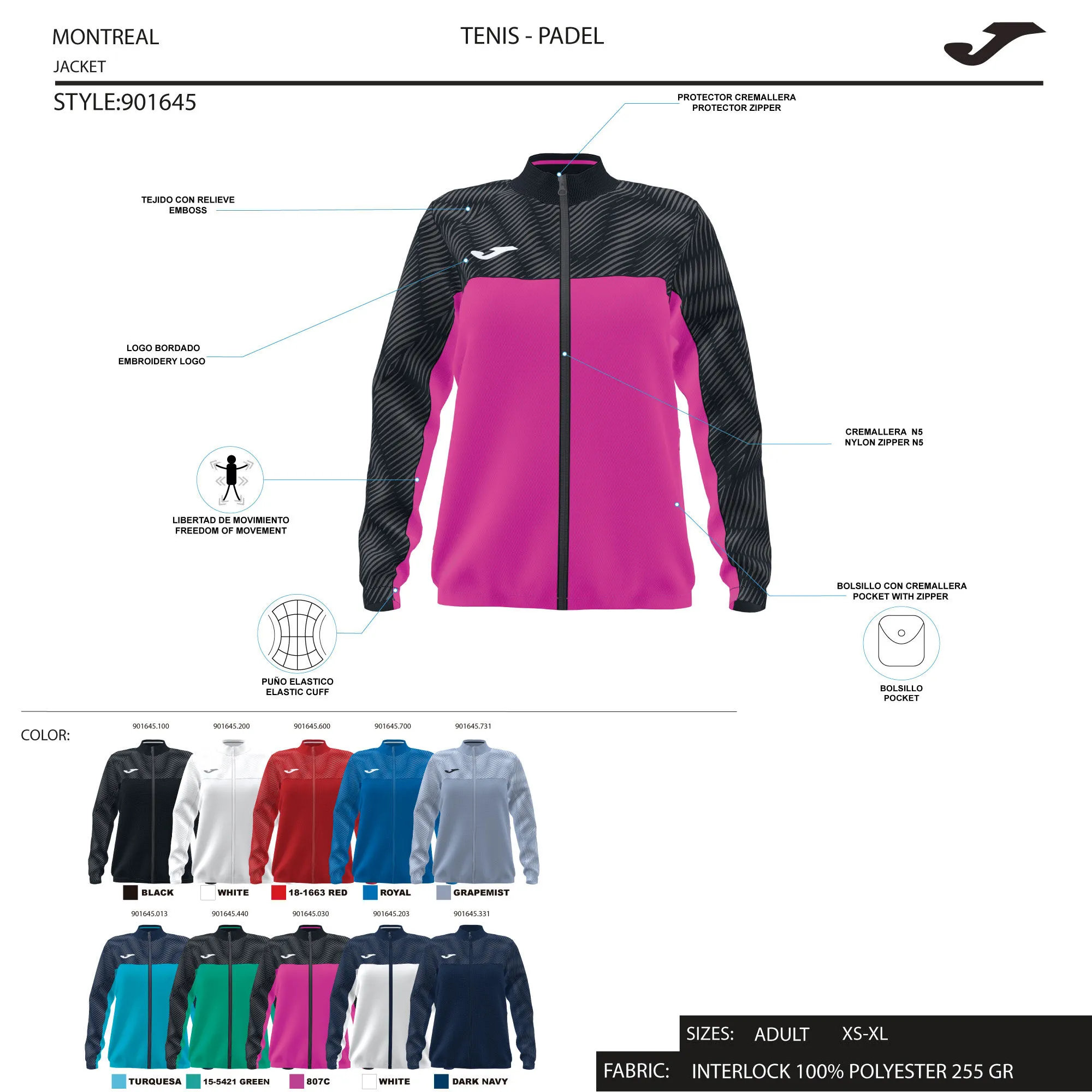 Chaqueta mujer Montreal azul