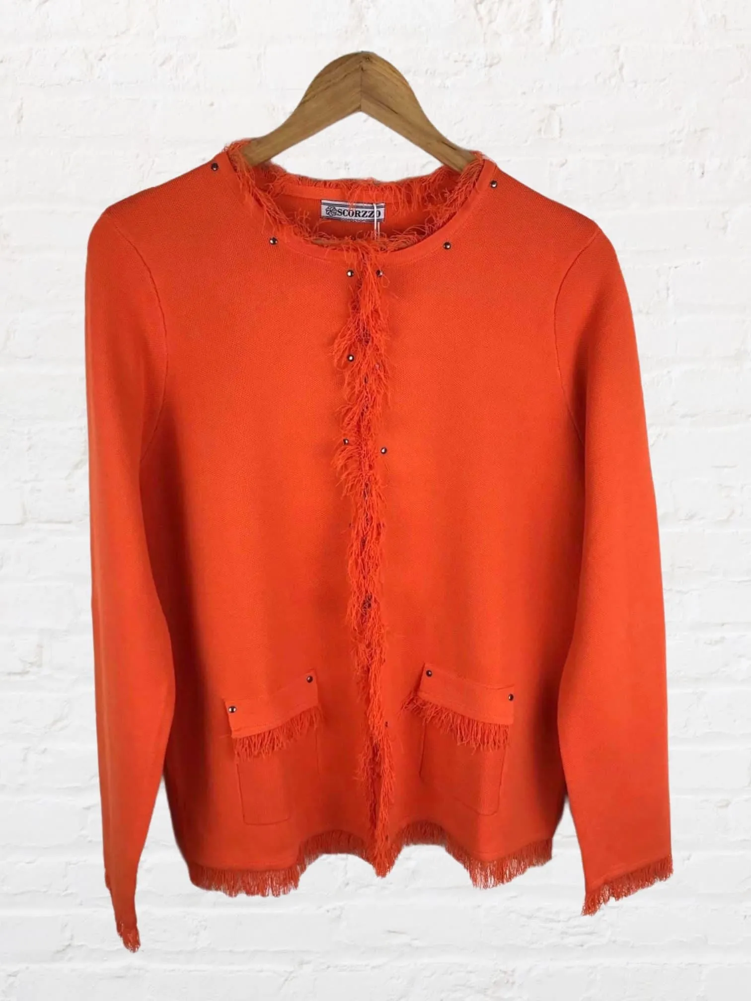 Chaqueta Punto Sheila Naranja