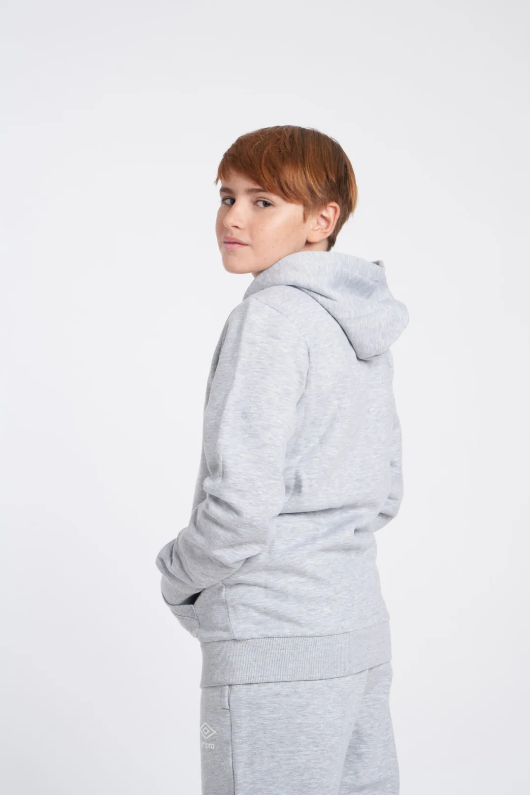 Chaqueta Umbro Wardrobe Zip Through Hoodie Small Logo Junior Grey