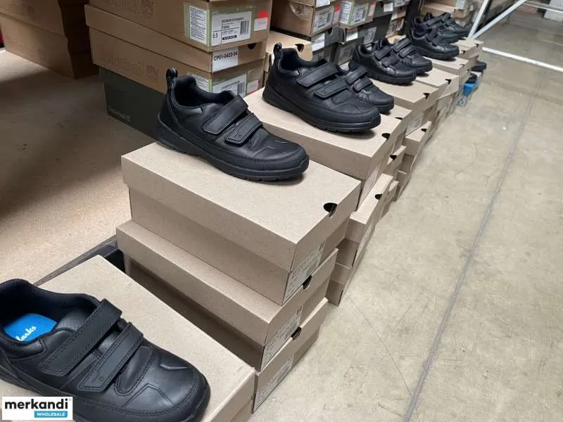 Clarks Niños Niñas Niños Zapatos Escolares Negros