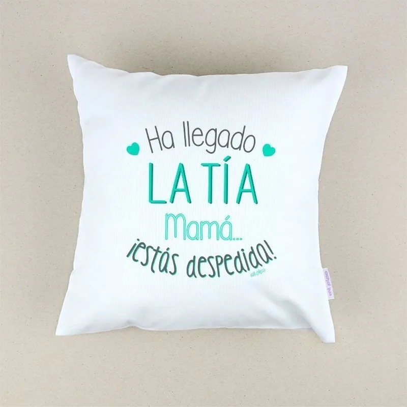 Cojín bebé Ha llegado la Tía
