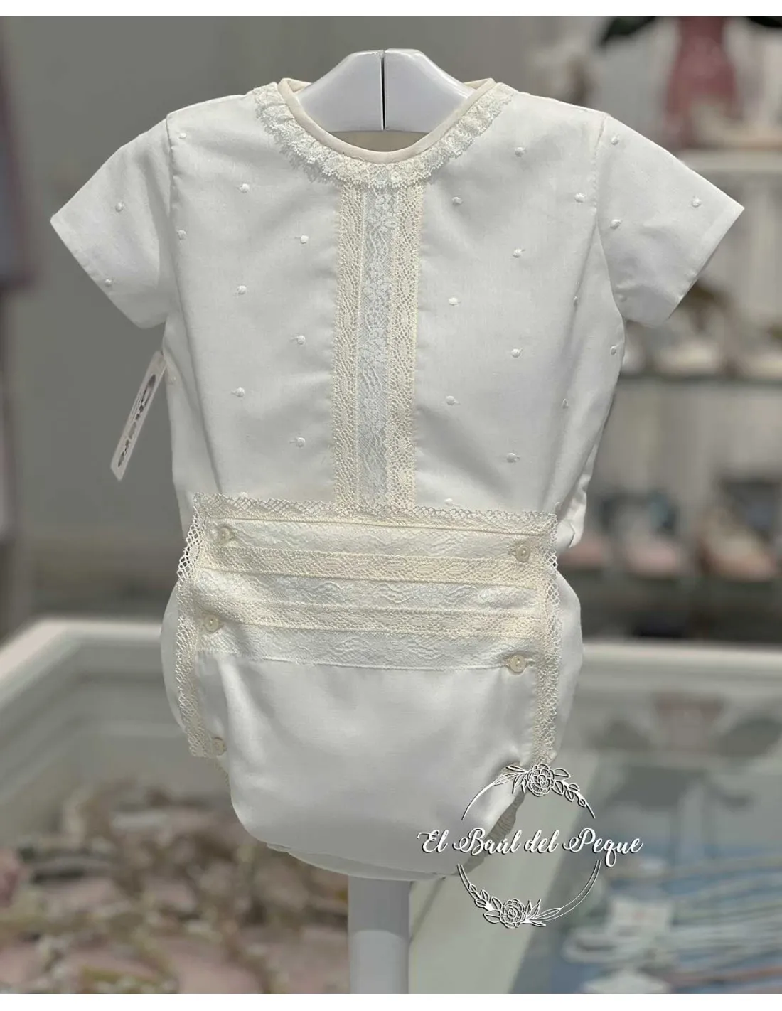 Conjunto Bautizo y Ceremonia Niño Creaciones Charo