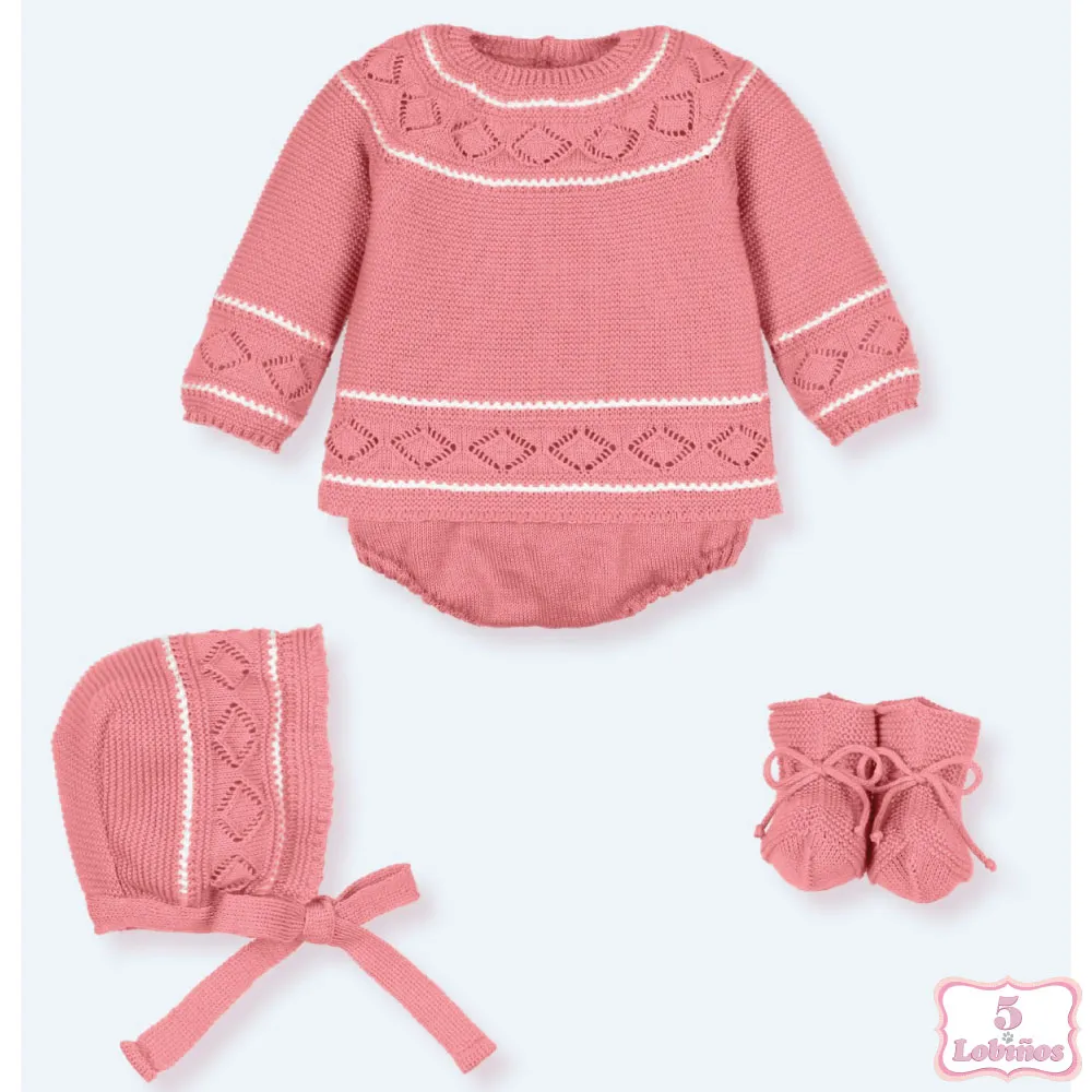 CONJUNTO BEBÉ CALA MONSUL PETUNIA Mac Ilusión