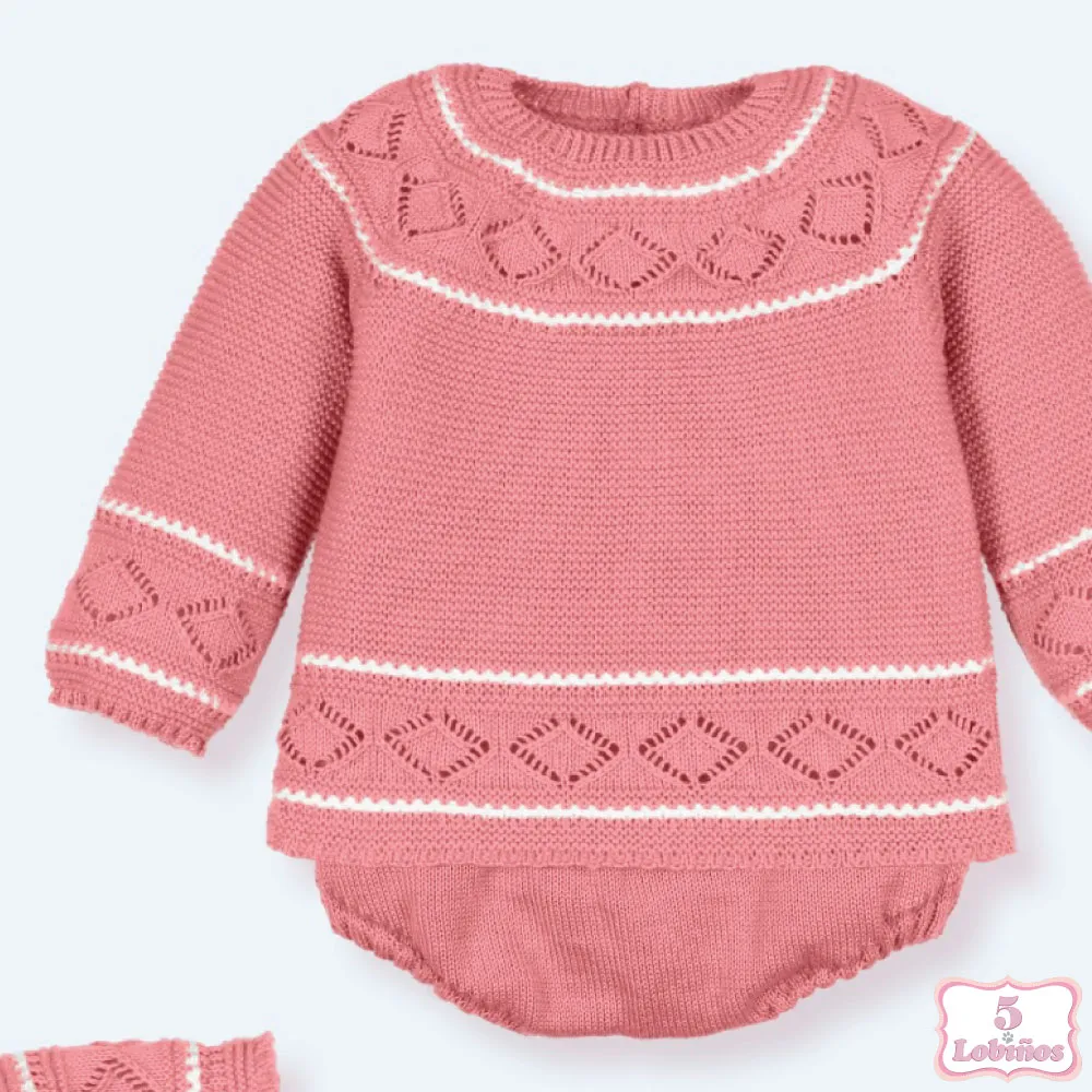 CONJUNTO BEBÉ CALA MONSUL PETUNIA Mac Ilusión