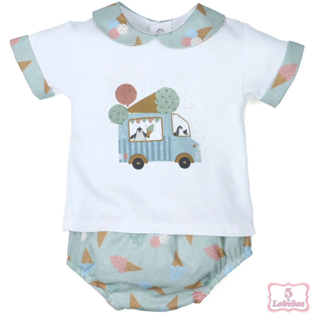 CONJUNTO BEBÉ NIÑO HELADOS Popys