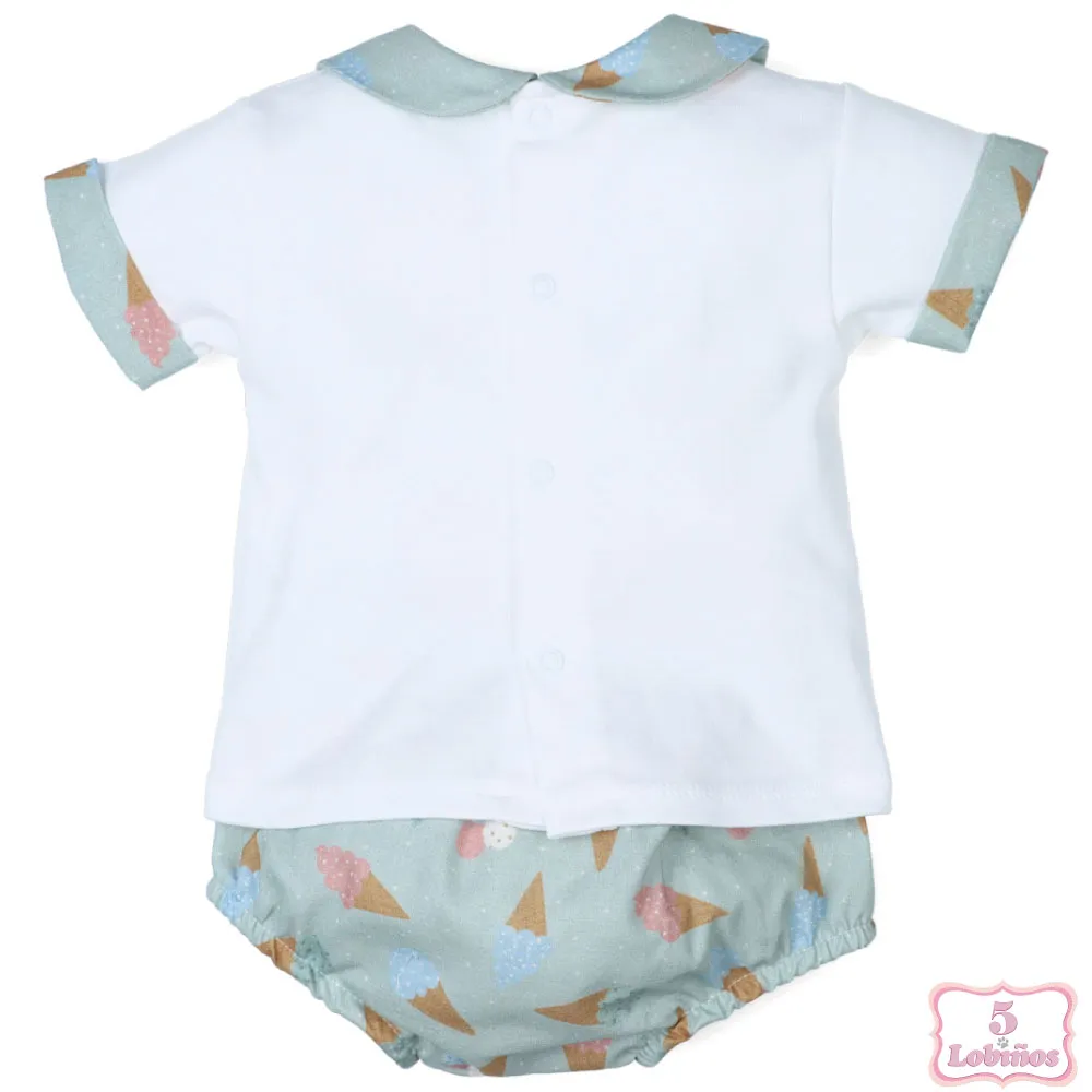 CONJUNTO BEBÉ NIÑO HELADOS Popys