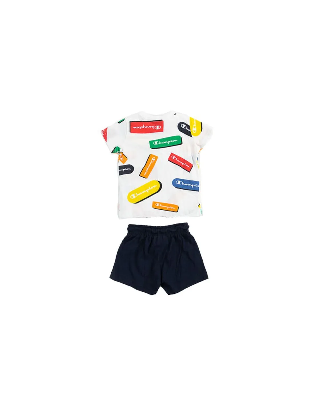 CONJUNTO CHAMPION TSHIRT AND SHORTS BABY WHITE