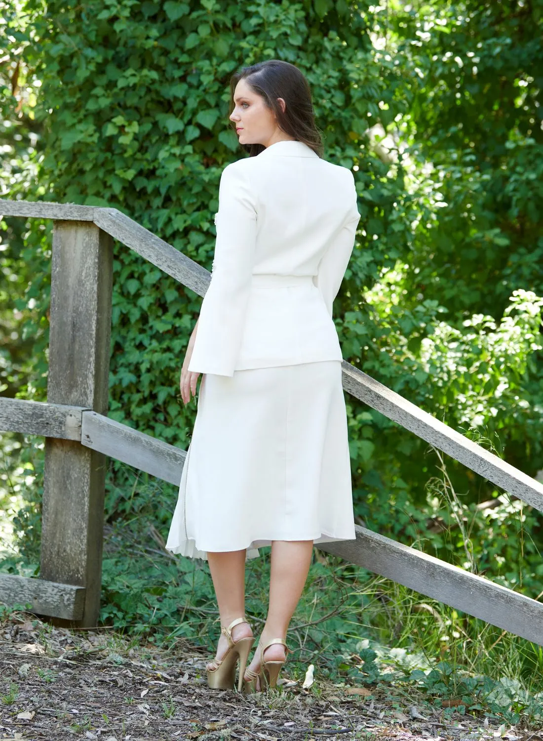 Conjunto chaqueta falda comuniones