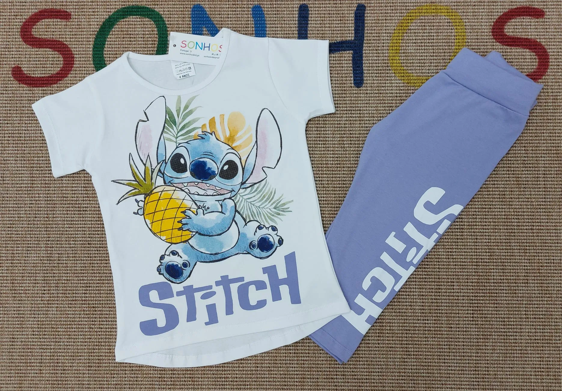 Conjunto Leggins Niña Stitch