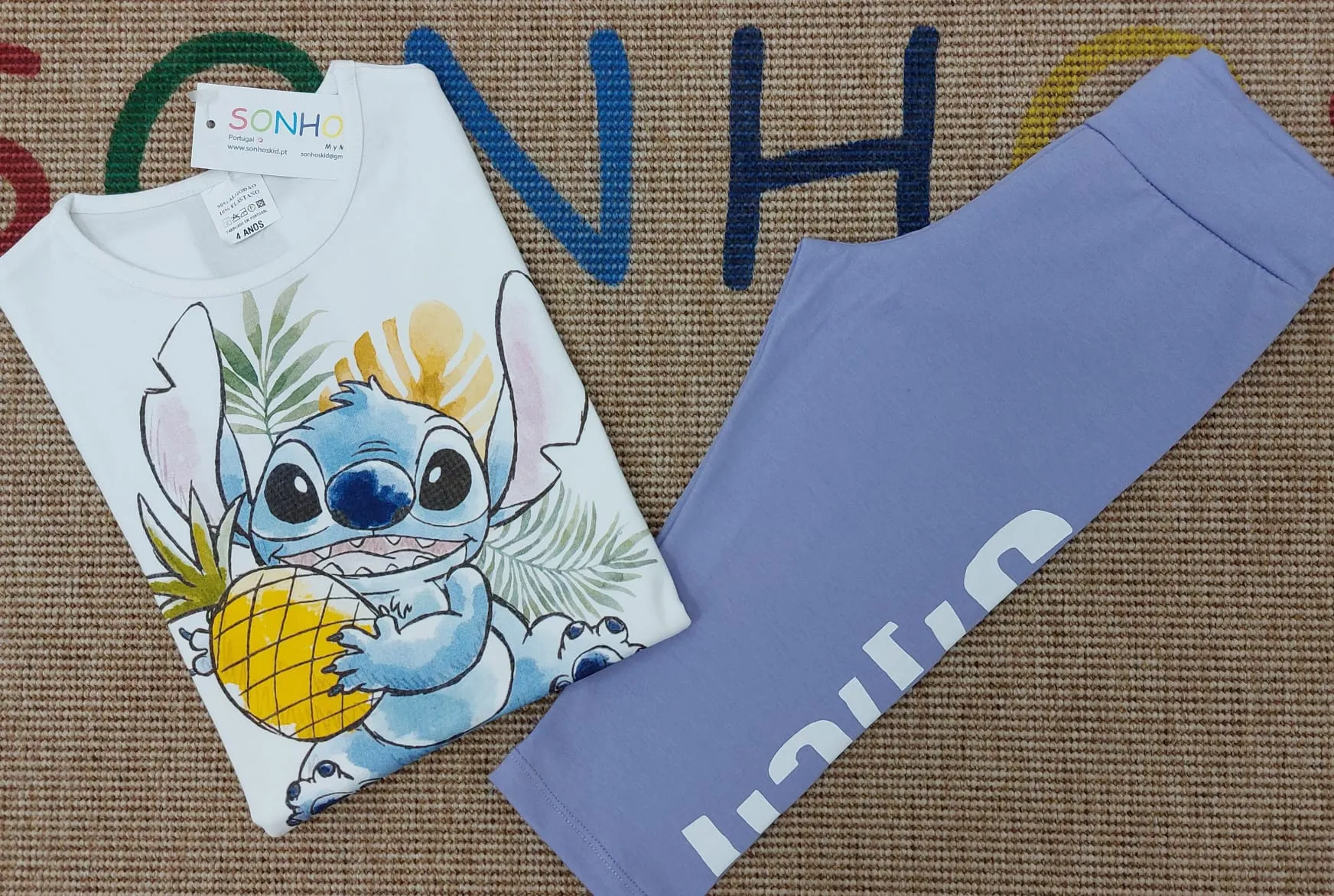 Conjunto Leggins Niña Stitch