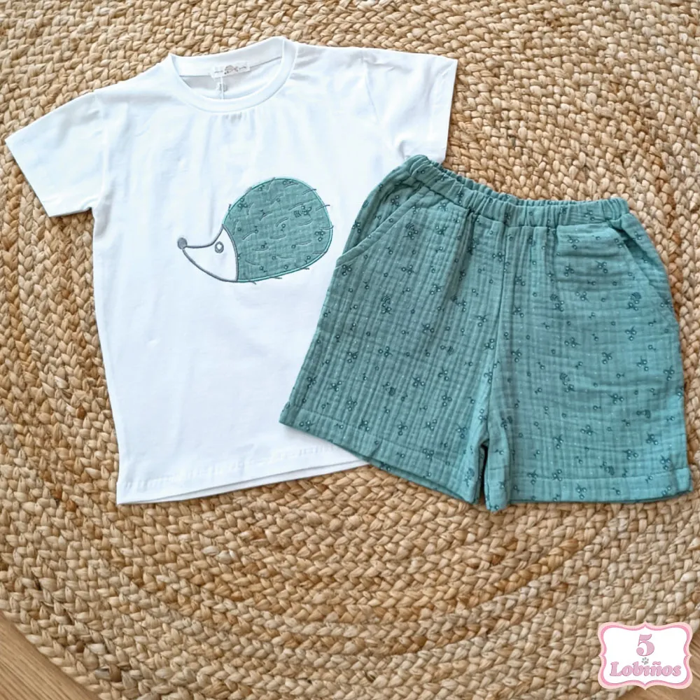 CONJUNTO NIÑO ERIZO Pequeños Piratas