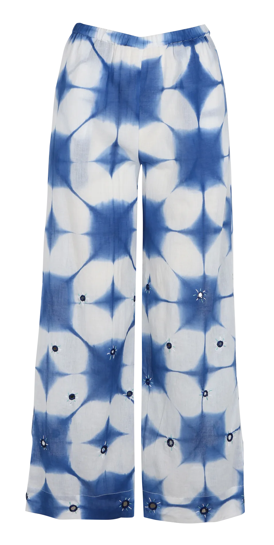 CRAMP  PANTALóN ANCHO ESTAMPADO DE ALGODóN EN AZUL